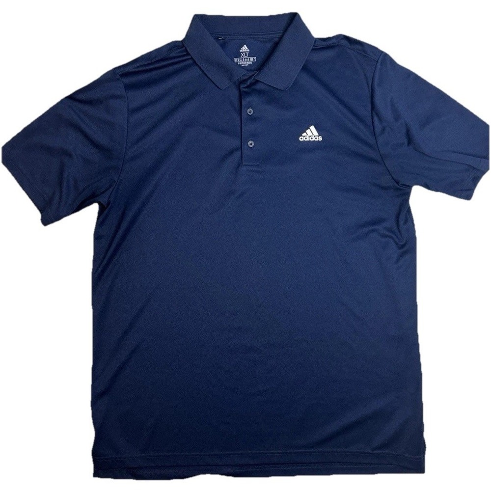 Adidas Golf Polo Shirt Mens XL Navy Blue Performance Climalite Short Sleeve(382)